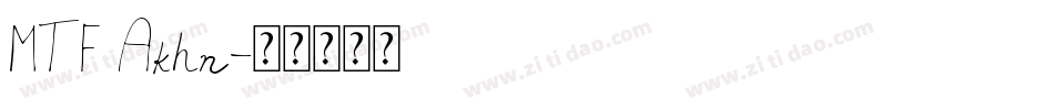 MTF Akhn字体转换